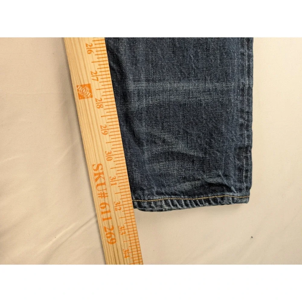 Simon Miller Slim Fit Jeans Mens 34 Blue Medium Wash Whiskered Made in USA